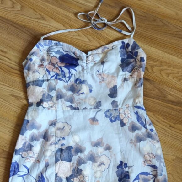 Aritzia Sunday Best Violet Lined Halter Top Mini Dress Sz M - Picture 4 of 7